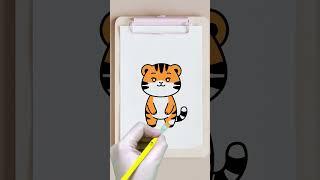 how to draw a tiger #drawing #easydrawing #drawingtutorial