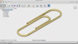 Fusion 360 Tutorial - Sweep sketch profile FF.E3