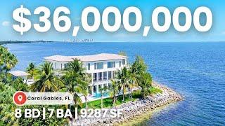 Mansion with the BEST WATER VIEWS in all of Miami - 300 DEGREES of OPEN Water & City Views!!!