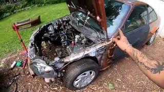 preparing Civic engine bay for paint
