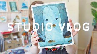 How I set up an art print shop on Etsy || STUDIO VLOG