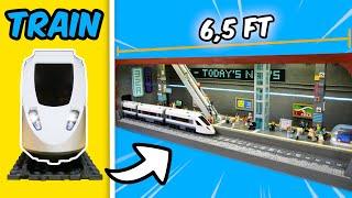 I built a huge LEGO SUBWAY STATION