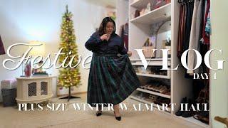 A Festive Plus Size Walmart Haul | Vlogmas Day 4 