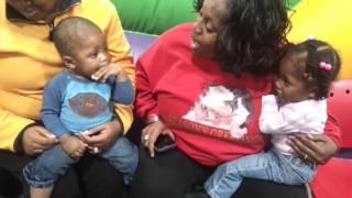 Grandma sings to grandson for 1st birthday