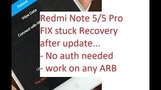 Redmi note 5 pro whyred this miui version can't be installed on this device - fix recovery