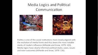 Media Logics and Mediatization: The Case of Political Communication