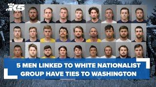 5 men arrested, linked to white nationalist group in Coeur d'Alene have ties to Washington state