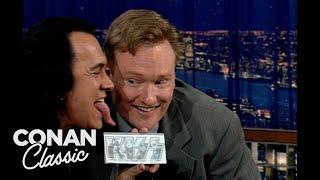 Gene Simmons Shows Off His Iconic Tongue | Late Night with Conan O’Brien