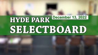 Hyde Park Selectboard 12/13/22