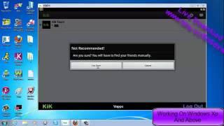 how to install kik messenger on pc