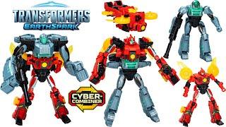 Transformers Earthspark Cyber-Combiner Twitch and Robbie Malto Action Figure!