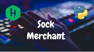 22 - Sock Merchant | Implementation | Hackerrank Solution | Python