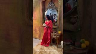 Anikhasurendran in red saree ️ #anikhasurendran #trending #shorts #viral #shortsfeed