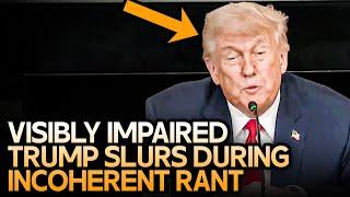 Visibly Impaired Trump Slurs His Way Through Press Conference
