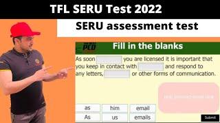 TFL SERU test/SERU training/SERU Fill in the blank section, SERU assessment test,SERU mock test