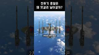 전투기 기관총이 엇갈려 날아가는 이유