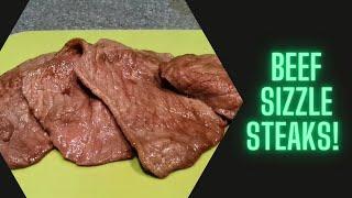 Easy Air Fryer Sizzle Steaks.