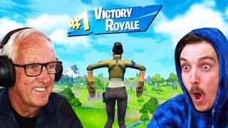 Teaching MY DAD Fortnite