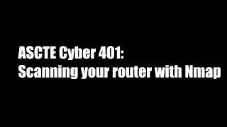 05 Port Scanning Your Router