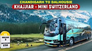 HRTC Volvo Bus to Dalhousie | Chandigarh to Khajjiar - Mini Switzerland of India | Himbus