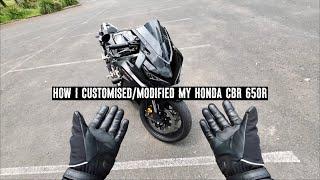 Stefvlog | How I customised/modified my Honda CBR 650R