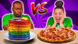 BREAKFAST VS DINNER FOOD CHALLENGE