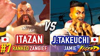 SF6  ITAZAN (#7 Ranked Zangief) vs JOHN TAKEUCHI (Jamie)  Street Fighter 6 High Level Gameplay