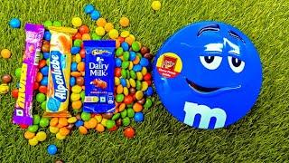 ASMR: Unboxing a Giant Mystery Box Full of Candy  chocolate rainbow lollipops Satisfying video