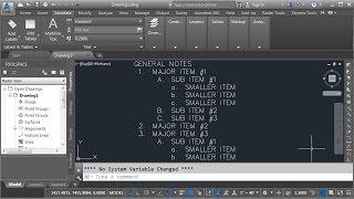 Using Numbered & Bulleted Lists to Organize Notes Within Civil 3D