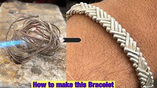 Cross Design Bracelet Making | How Silver Bracelet is Made