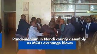 Pandemonium in Nandi county assembly as MCAs exchange blows