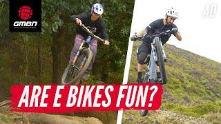 How Hard Can You Shred An EMTB? | With Tahnee Seagrave & Steve Jones