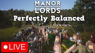 MANOR LORDS IS PERFECTLY BALANCED - A Medieval City Builder Is Steams Most Wishlisted Game! #live