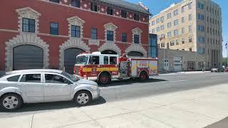 Hamilton fire department P41 (filing in for E1) and the new P1 responding to a Vehicle accident.