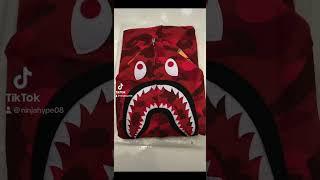 Best Quality Bape Camo Shark Hoodie Red in 2024? Bape still fire pandabuy weidian taobao finds