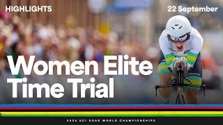 Women Elite Individual Time Trial highlights | 2024 UCI Road World Championships