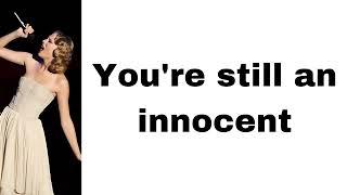 Taylor Swift - Innocent (lyrics)