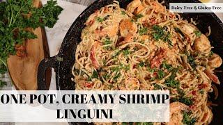 Easy, One-Pot Creamy Shrimp Linguini