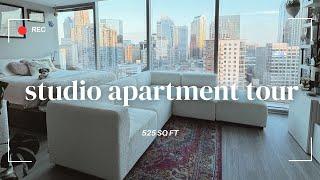 MY STUDIO APARTMENT TOUR | 527 sq ft in Uptown Charlotte