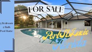 Amazing 3 Bedroom 2 Bathroom Pool Home for Sale in Port St Lucie Florida | Your Dream Home Awaits!