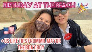 Ralph’s birthday at the Beach + US Life Tips