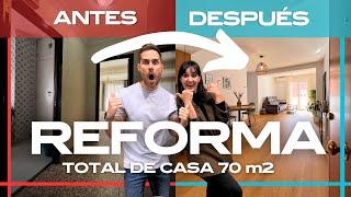 REFORMA INTEGRAL de un CASA de 70m2 Antes y Después