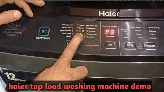 Haier fully automatic top load washing machine demo haier HWM80-H826S6 8 Kg