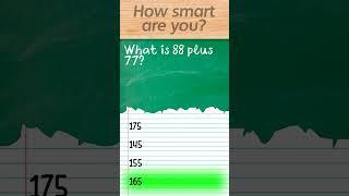 What is 88 plus 77?