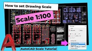 Page setup and Sheet composition in layout with scale in AutoCAD