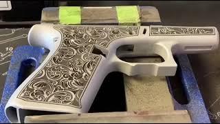 50W fiber laser marking machine for gun