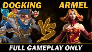 DOGKING MEEPO VS LINA ARMEL, Dogking non-stop Roaming while Armel AFK FARM! - Meepo Gameplay#861