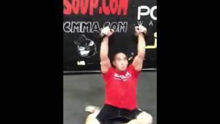 Double 32kg Kettlebell Turkish Get Up