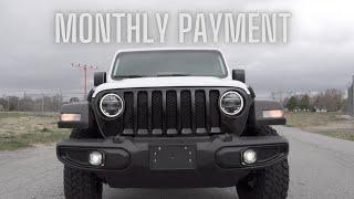 MONTHLY PAYMENT FOR MY 2021 JEEP WRANGLER