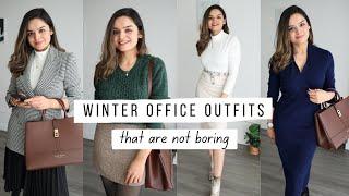 5 Unique Winter Office Outfits Ideas | Ditch The Boring Sweater & Pants | 2023 Style